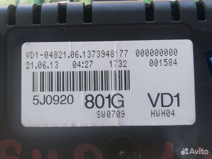 Skoda fabia панель приборов