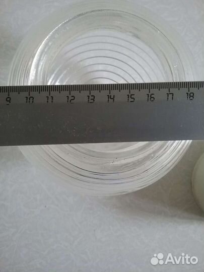 Плафон в комплекте. Стекло. СССР