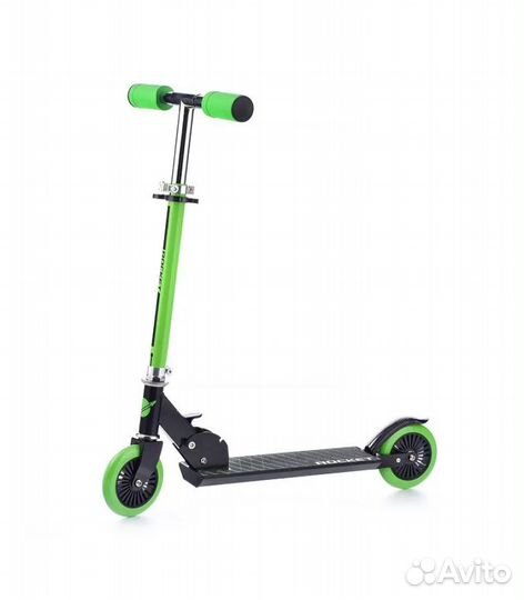 Самокат rocket R0089, 125 мм, зеленый