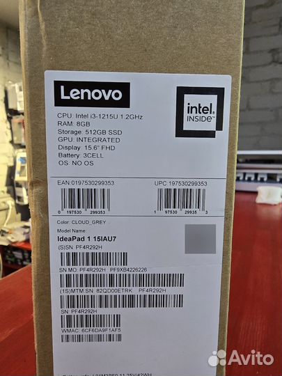 Новый ноутбук Lenovo IdeaPad 15