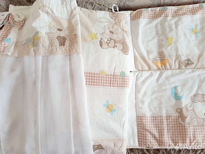 Бортики и балдахин в кроватку