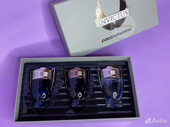 Paco Rabanne Invictus набор 3*30мл