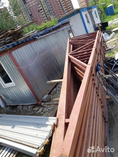 Фермы стропильные, металлический каркас крыши бу