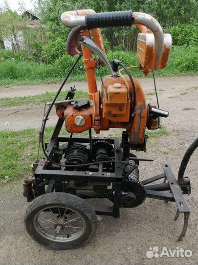 Бензолебедка с плугом