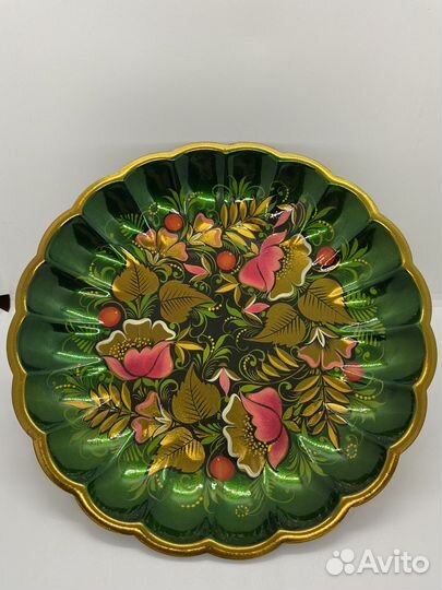 Фруктовница жостово СССР латунь