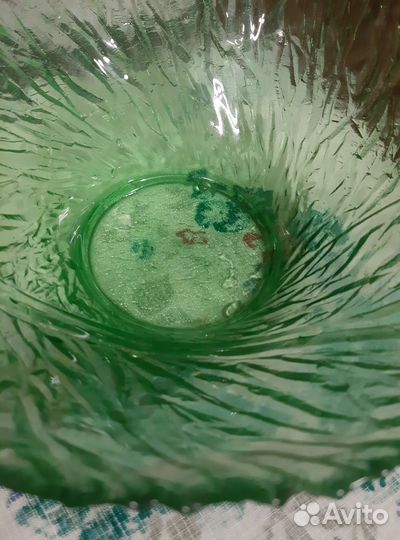 Салатник цветное стекло