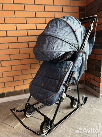 Санки коляска ника новые