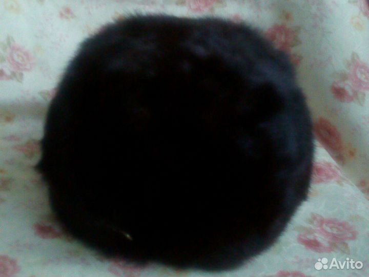 Берет женский черный норковый