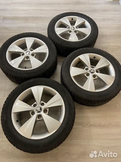 Оригинальные диски Skoda velorum r 16, в сборе