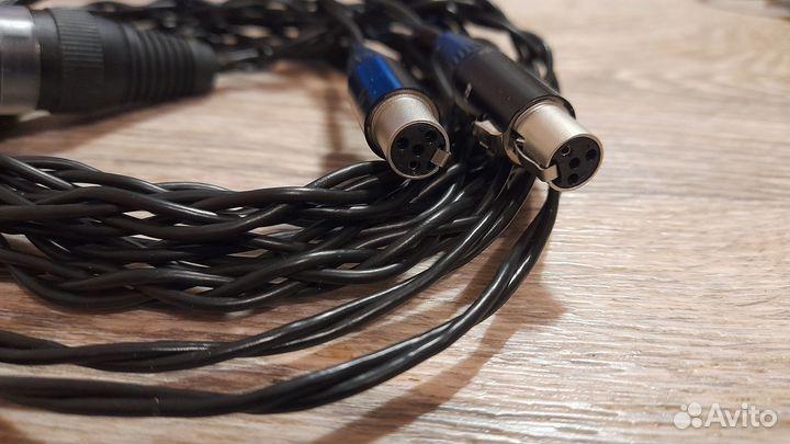 Кабель Сов.литценд miniXLR 4pin Х 2-XLR 4pin