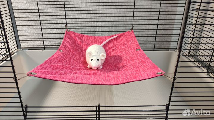 Гамак для грызунов 39х30 см флис+габардин