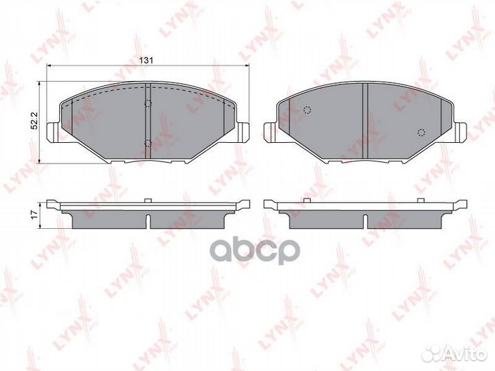 BD-8035 колодки дисковые передн. VW Polo Sedan