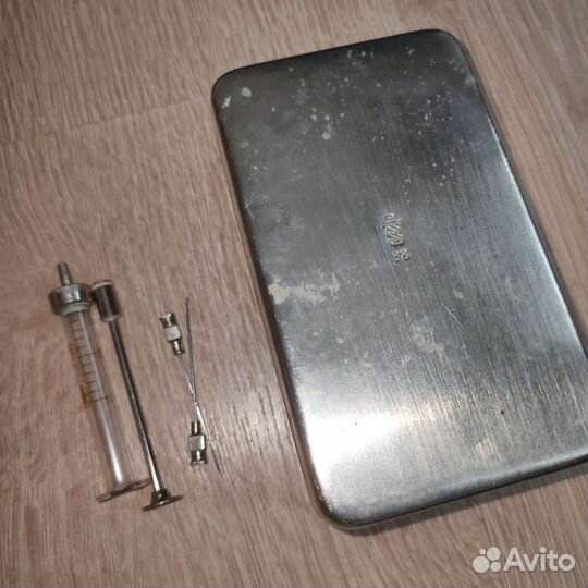 Шприц медицинский ссср, коллекционный 1981 г. стер