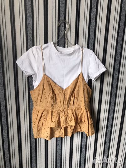 Корокая футболка и топ ASOS