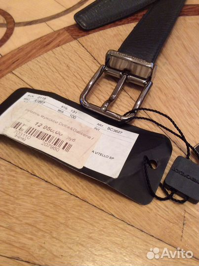 Ремень мужкой кожаный. Италия
