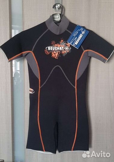 Гидрокостюм, ласты, маска, трубка детские