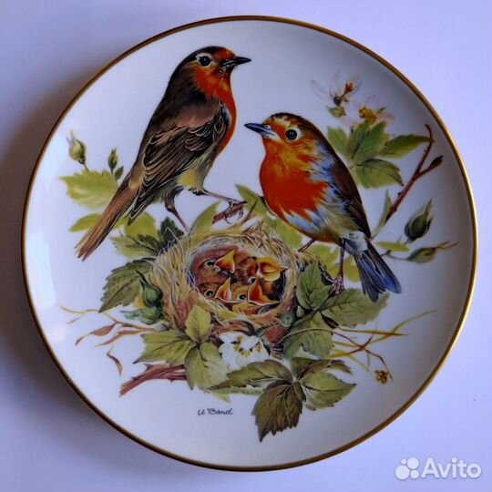 Декоративные тарелки с птицами Германия
