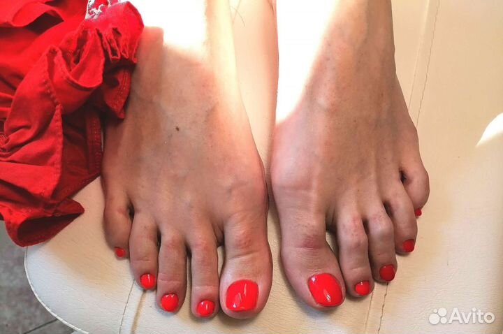 Педикюр+Гель лак+дизайн+уход