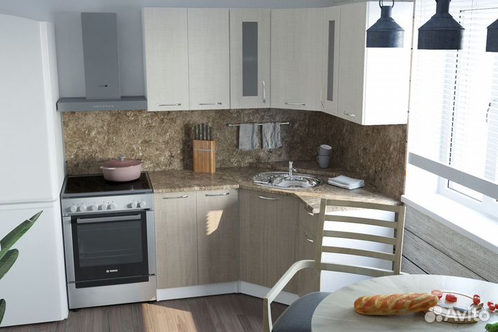 Кухонный гарнитур Ольга оптима 2 1500х1300 мм