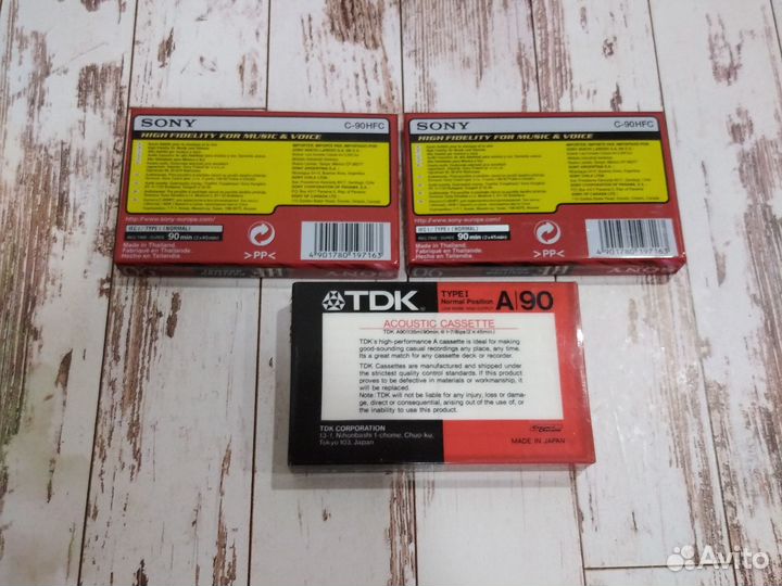 Аудиокассеты Sony, TDK новые