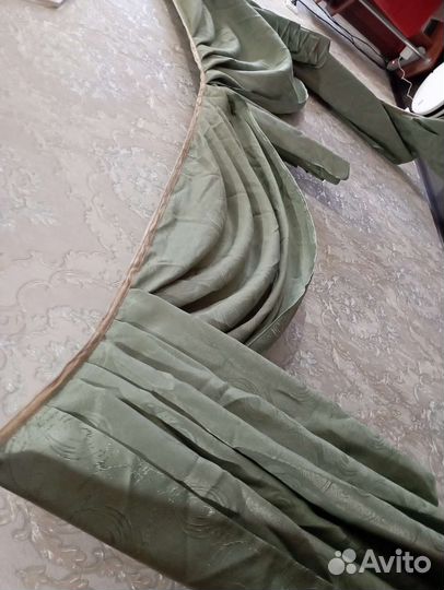 Шторы с ламбрикеном бу