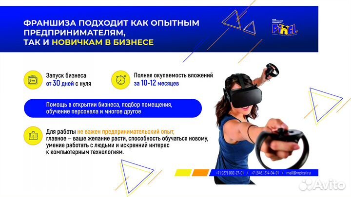 Франшиза виртуальной реальности VR Pixel