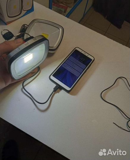 Солнечная понель фонарь зарядка светильник