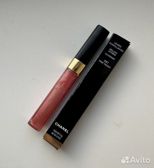Chanel 267 pink peony блеск для губ