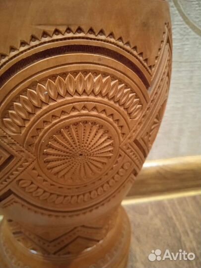 Ваза напольная деревянная