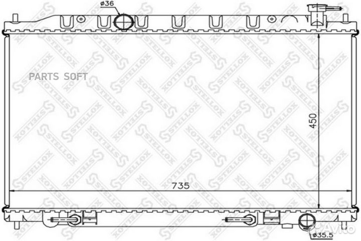 Радиатор Nissan Murano 3.5 04