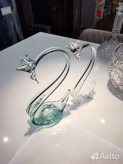 Лебеди. Он и она. Символ любви и верности. СССР