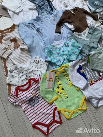 Вещи пакетом на малыша 56 размера