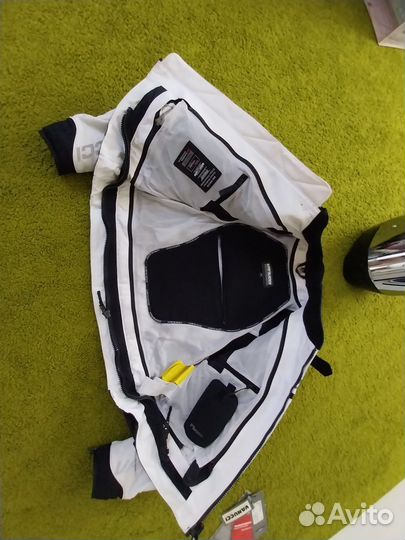 Мотокуртка кожаная мужская 56