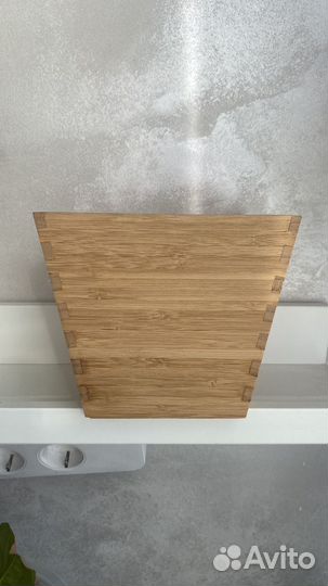 Кашпо икеа Vildapel бамбук квадратное