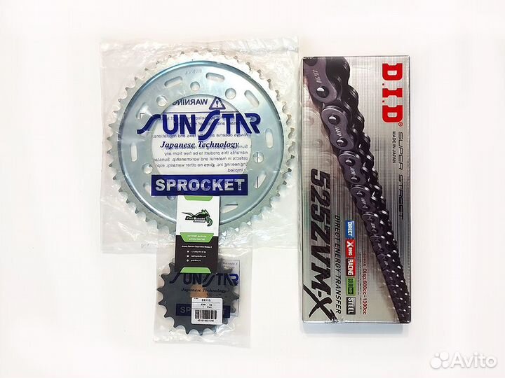 Цепь и звезды на BMW S1000RR 2012-2017