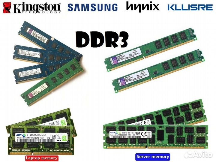 Память DDR3 (компьютерная, ноутбучная, серверная)