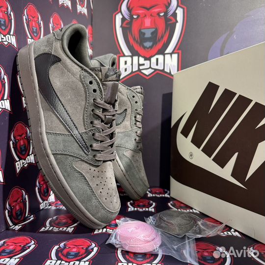 Кроссовки Nike air jordan 1 low travis scott