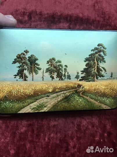 Шкатулка Папье-Маше СССР Ручная Роспись