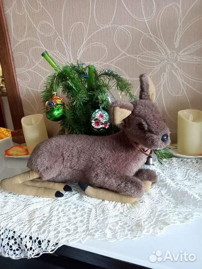 Большая мягкая игрушка олень Германия