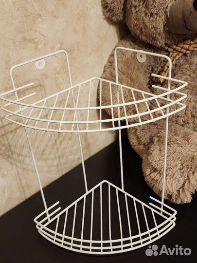 Угловая полка в ванную