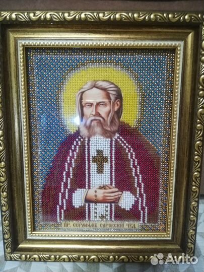 Икона вышитая бисером