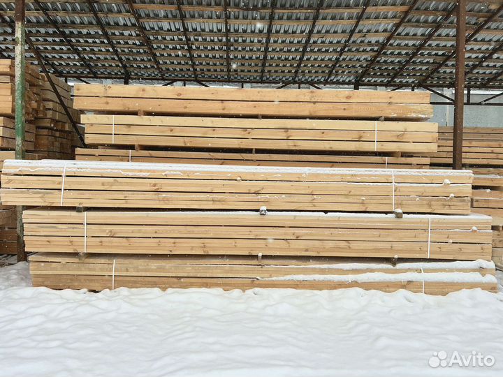 Доска обрезная 25х100х6000мм 1 сорт ГОСТ