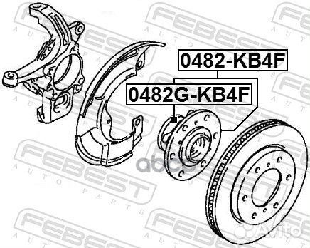 Ступица колеса mitsubishi nativa 08- пер. 0482g