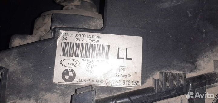 Фара левая BMW 3 e46