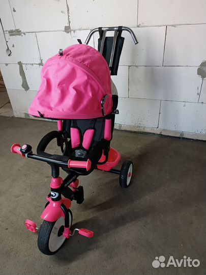 Велосипед коляска с ручкой