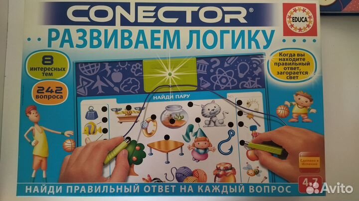 Игра развивающая, коннектор