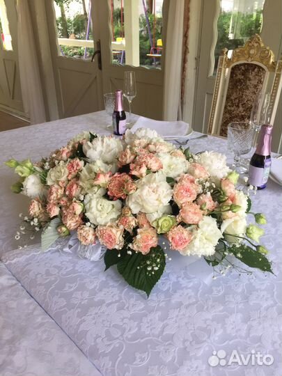 Свадебный букет, Композиция на стол