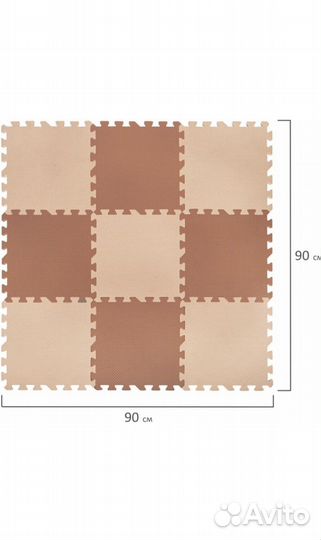 Детский мягкий коврик пазл