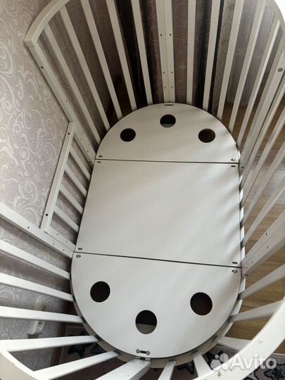 Детская кровать трансформер круглая