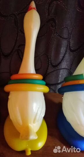Игрушки СССР гусь кольцеброс